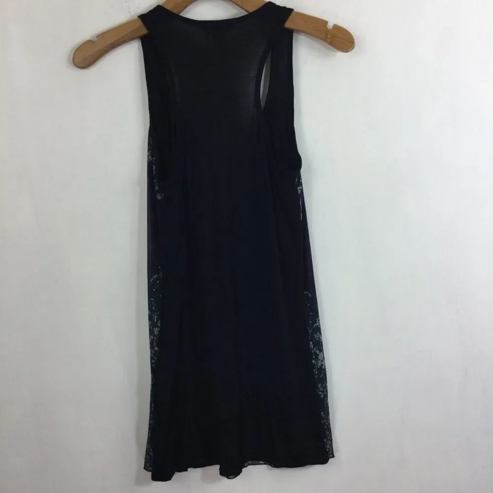 CAbi 559 Heart of Cabi Love Tank Tunic Racerback Tank Top Black/Purple S NWT - Picture 7 of 9